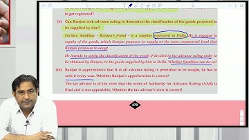 ADVANCE RULING | CA Coaching Classes In Delhi | CA Coaching Centre In Delhi