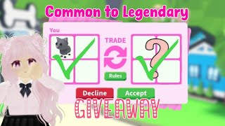 🤩Common to Legendary+Giveaway✨।। Cat to Legendary Challenge।। Adopt Me 🐶🐾