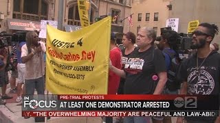 Protests remain mostly peaceful outside of Freddie Gray pre-trial hearing