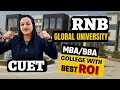 Rnb global university review  best university in cuet for bba  mba  placement 12 lpa