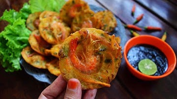 Bakwan Udang Ala Mbok Gembrot  Ples Sambal Petis