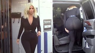 X17 Exclusive - Kim Kardashian Wears Pants So Tight You Can See Through Them