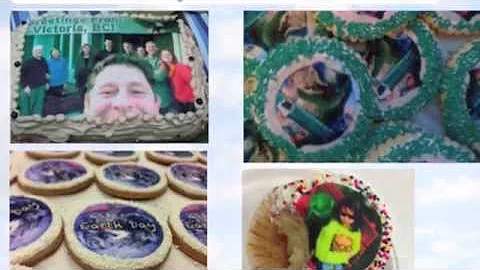 Apply edible images to cookies
