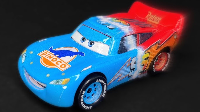 Rust-Eze Lightning YouTube Cars Glow Pixar McQueen Disney Racers Diecast Glow-In-The-Dark Mattel - No.95