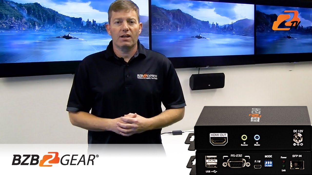 HDMI over Fiber Extender Delivers Perfect 4K HDR Picture | BZBGEAR BG-UHD-18GFE