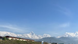 Annapurna Range at the Pokhara International Airport