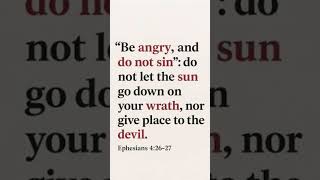 EPHESIANS 4 : 26 - 27 #biblestudy #love #bibleverse
