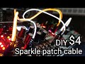 [ $4~ ] DIY eurorack modular synth Sparkle patch cable , lightning patch cable with filament LED