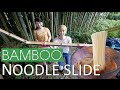 Bamboo noodle slide!!! Summer fun in Japan! (Subtitled!)
