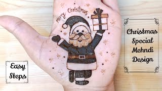 How to draw Santa Claus step by step | Christmas special mehndi designs 2020 | Mehndi Creations