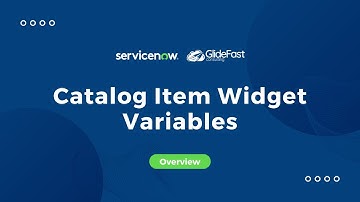 Catalog Item Widget Variables in ServiceNow | Share The Wealth