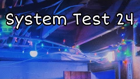 System Test 24 - Fire Control Instruments from the 80s