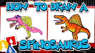 How To Draw A Spinosaurus Dinosaur