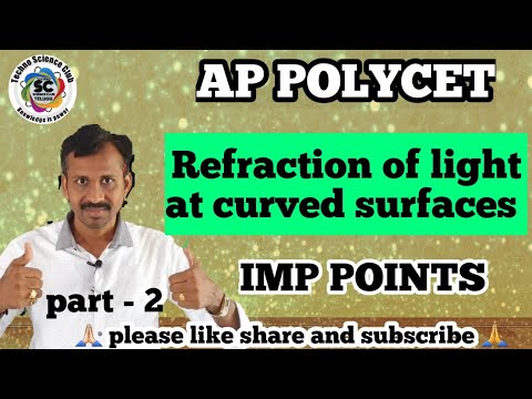 Refraction of light at curved surfaces | IMP POINTS | PART - 2