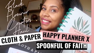 2022 Black Creator Planner Essentials Haul: Cloth & Paper, Spoonful of Faith x Happy Planner by Yuri Gibson 220 views 2 years ago 14 minutes, 15 seconds