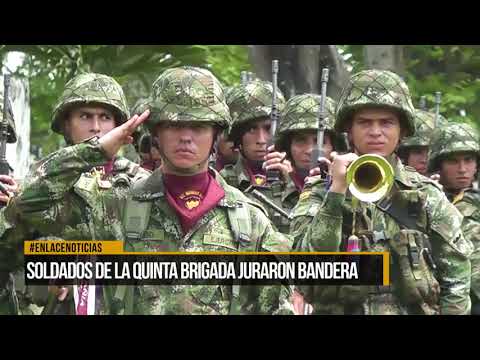 Soldados de la Quinta Brigada juraron bandera