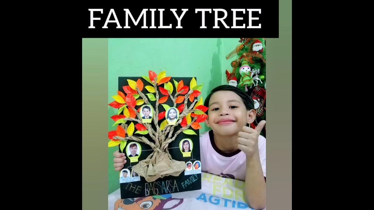 Family tree Kids project 3d Family tree tutorial How to make Family tree YouTube