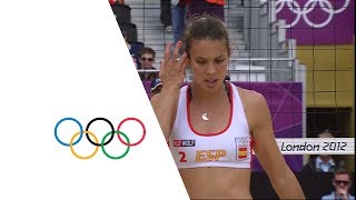 Spain take on italy in the round of 16 women's beach volleyball event
london 2012 olympic games (4 august). this match between spain's
liliana ...