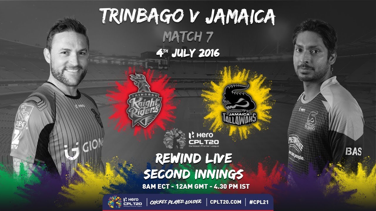 REWIND LIVE Trinbago Knight Riders vs Jamaica Tallawahs 2nd Innings CPL 2016