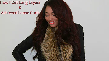 Are You RED-y? Tutorial | How I Cut Long Layers & Achieve Loose Curls