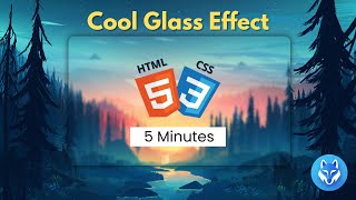 Glass Effect Using CSS | 5 Minutes | Quick & Easy