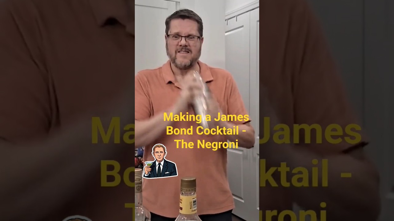 Making a James Bond Cocktail - The Negroni 