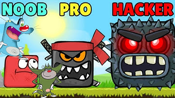NOOB vs PRO vs HACKER | In RED BALL 4 | With OGGY And JACK  | VICKY INDIAN GAMER