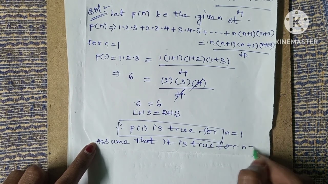 mathematical induction class-9 by maths with josh