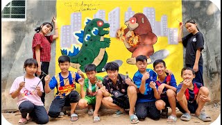 Tony | 48 Giờ Vẽ Tranh 3D Godzilla Đại Chiến King Kong