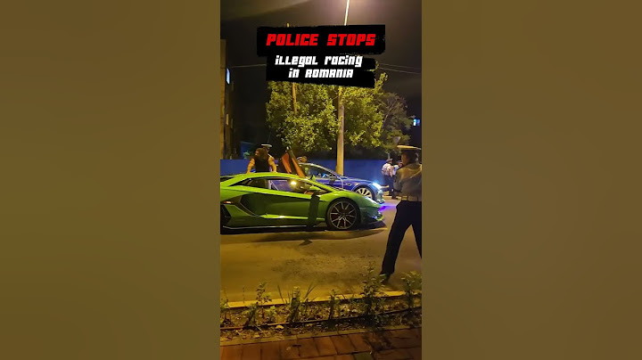 Police stops illegal racing in Bucharest, Romania