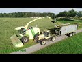 GPS häckseln, Alkar häckseln 2020 mit Krone 1100, JCB und Deutz 6190 TTV, Fliegl ASW [4K]