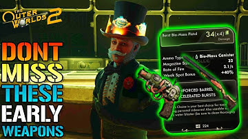 The Outer Worlds 2: "Bio Mass Pistol" & "Designator Shotgun" DONT MISS These 2 Amazing EARLY Weapons