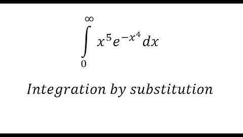 Calculus Help: Integral of x^5 e^(-x^4 ) dx - Substitution and Gamma Function - MIT Integration Bee