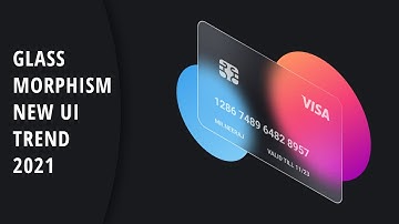 Glass Morphism New Ui Trend 2021 | Adobe Illustrator Tutorial #glassmorphism #uitrend