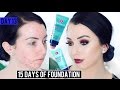 DERMACOL ACNECOVER FOUNDATION Acne/Fair Skin {First Impression Review & Demo!} 15 DAYS OF FOUNDATION