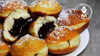 Berliner Donuts Recipe with Stuffing, Пончики с Начинкой Берлинеры Рецепт