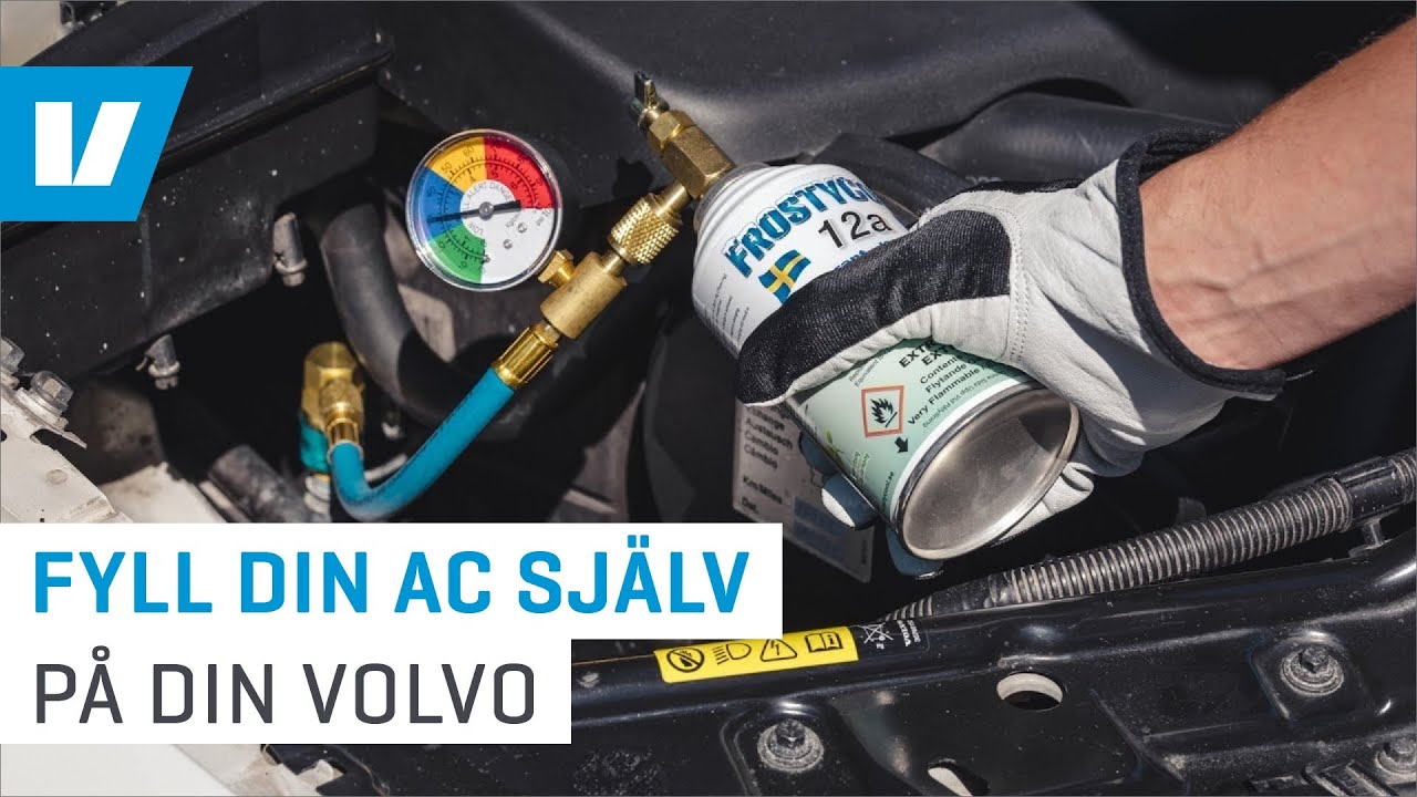 Fyll din AC själv på din Volvo! YouTube