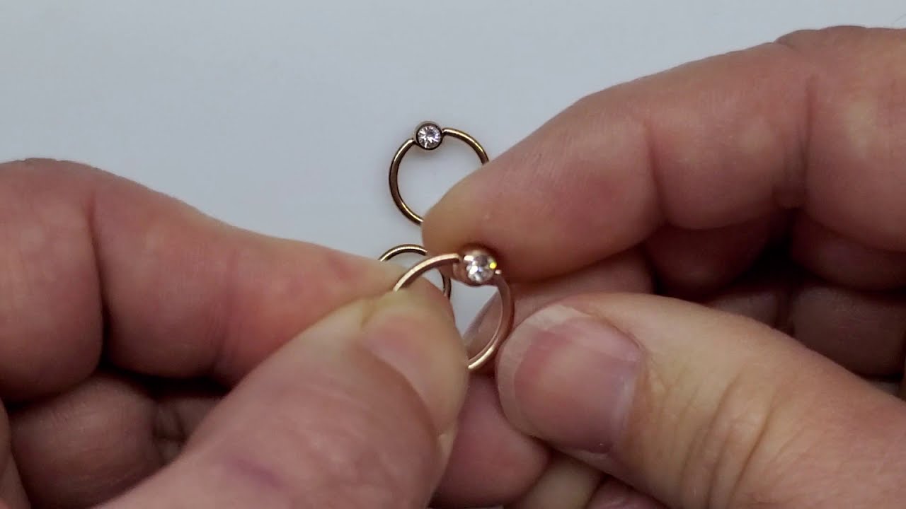 appel tuberculose staking How to remove a ball/bead from a Captive Bead Ring CBR. No Tools. Body  Jewelry - YouTube