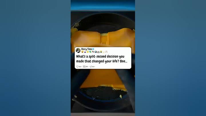 What's a split second decision you made that changed your life  #reddit