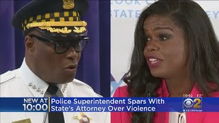 Police Supt. David Brown Spars With State's Attorney Kim Foxx Over Violence