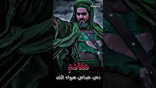 منادم بس عباس سوه الله من ادم... 💪🏻🖤💚🔥#الامام_علي #fypシ #trending  #shorts #الامام_العباس