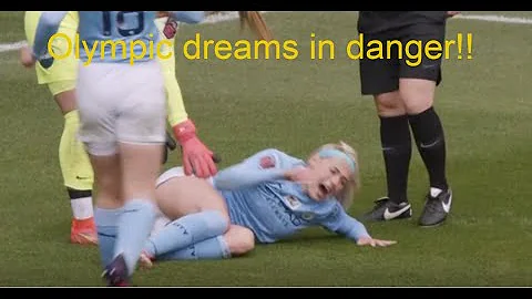 Chloe Kelly nasty knee injury | Manchester City Wo...