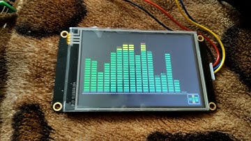 Анализатор аудио спектра LCD TFT Nextion 3,5 + Arduino.