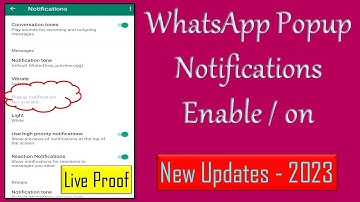 WhatsApp Popup Notifications Problem Solved II Enable or on Notification II Gi Tube