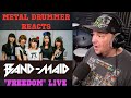 Metal Drummer Reacts | BAND-MAID - "FREEDOM" (Live Video)