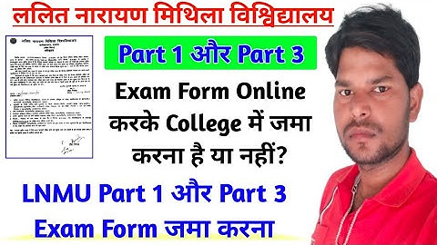 LNMU Part 1 and Part 3 Exam form related New Update 2021. College khuli hai ya nahi,kam hoga ya nahi