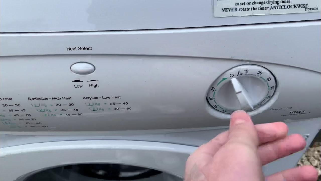 Hotpoint Aquarius TDL52 Tumble Dryer (Scrap) YouTube
