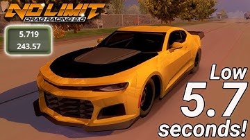 Low 5.7 Camaro ZL1 Tune v1.2.3 - Fastest Camaro Tune! | No Limit Drag Racing 2.0