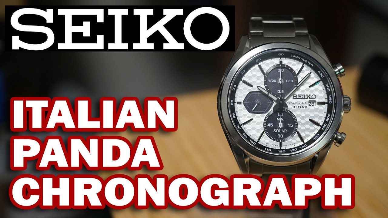 New Seiko Panda Chronograph! | Seiko Macchina Sportiva Solar Quartz  SSC769P1 Unbox & Review - YouTube