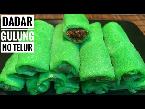 Resep Resep Dadar Gulung Tanpa Telur|Kue Jajan Pasar Favorit| traditional Indonesian dessert Yang Maknyus